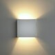 image 9 of First Choice Lighting Set of 2 Michele White G9 Plaster Wall Lights White