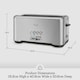 image 6 of Sage The 'A Bit More' Toaster 4 Slice, Brushed Stainless Steel Silver