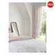 image 1 of Bedding & Beyond Metro Geometric Lined Curtains (Pack of 2) - Blush Pink/White - 54in x 66in Pink