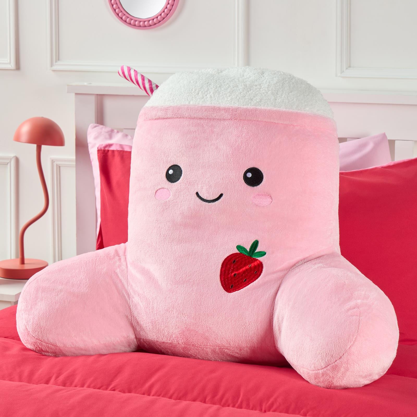 OHS Molly the Milkshake Cuddle Cushion Novelty Reading Pillow