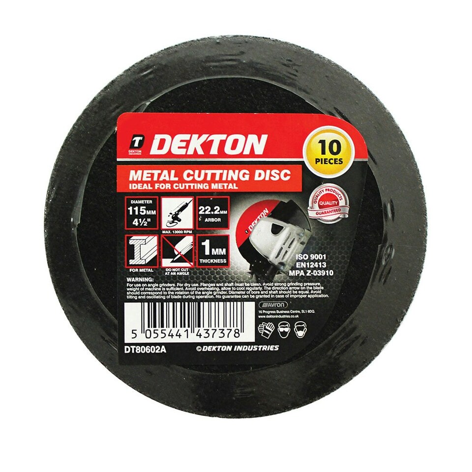 image 1 of 10 X Ultra Thin Metal Cutting / Slitting Discs 115mm 4.5 Inch For Angle Grinder