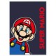 image 1 of Super Mario Fleece Blanket - Navy Blue/Red - 140cm x 100cm
