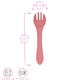 image 3 of Tiny Dining Baby Silicone Weaning Fork - Dusty Rose | Pink | Dusty Rose