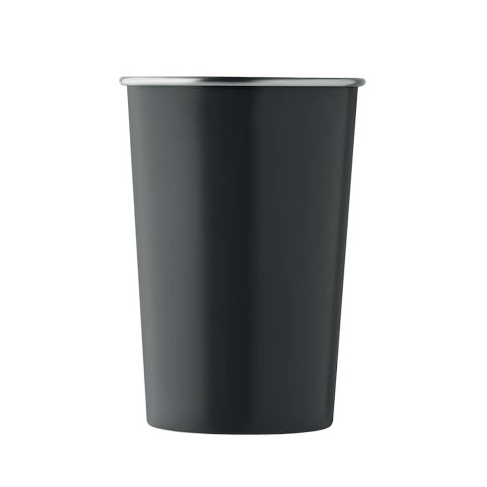 image 1 of MidOcean Fjard Recycled Stainless Steel 350ml Cup - Black - One Size Black