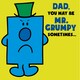 image 3 of Mr Men & Little Miss 'Mr Grumpy' Father's Day Card