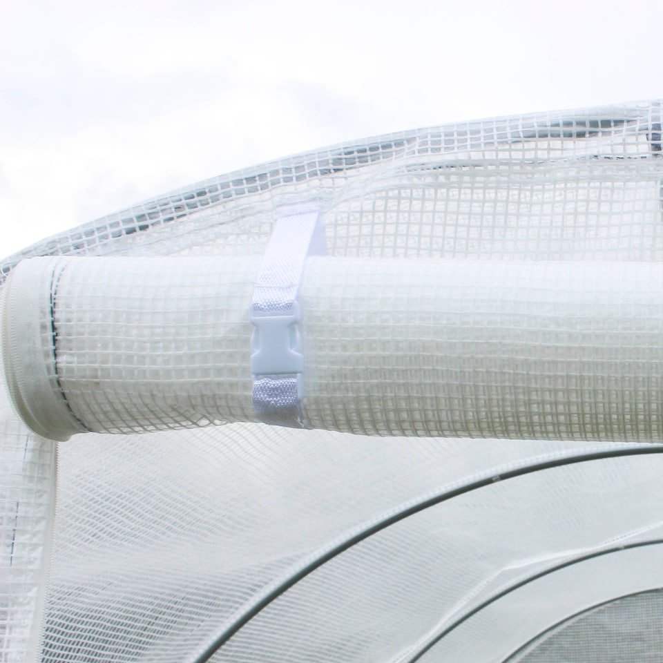 image 1 of Outsunny 3 x 2 x 2m Replacement Greenhouse Cover w/ Windows, White | White | White | 300L x 200W x 200H cm