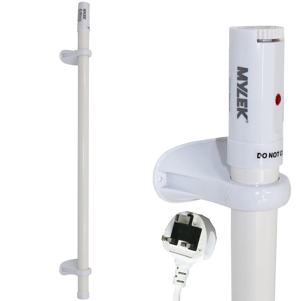 image 1 of Mylek Tubular Heater 180W - 1500mm - Low Energy Tube - Built in Thermostat And Mounting Brackets Greenhouse, Garage, Caravan