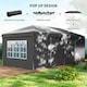 image 8 of Outsunny 3 x 6m Pop Up Gazebo Height Adjustable Party Tent w/ Storage Bag Grey