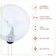 image 2 of Oypla Electrical 16" Wall Mounted Oscillating Fan