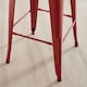 image 2 of Furniturebox 2x Colton 'Tolix' Style Red Metal Bar Stools