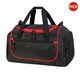 image 1 of Shugon Piraeus Shoulder Strap Holdall Bag (Pack of 2) - Black/Red - One Size