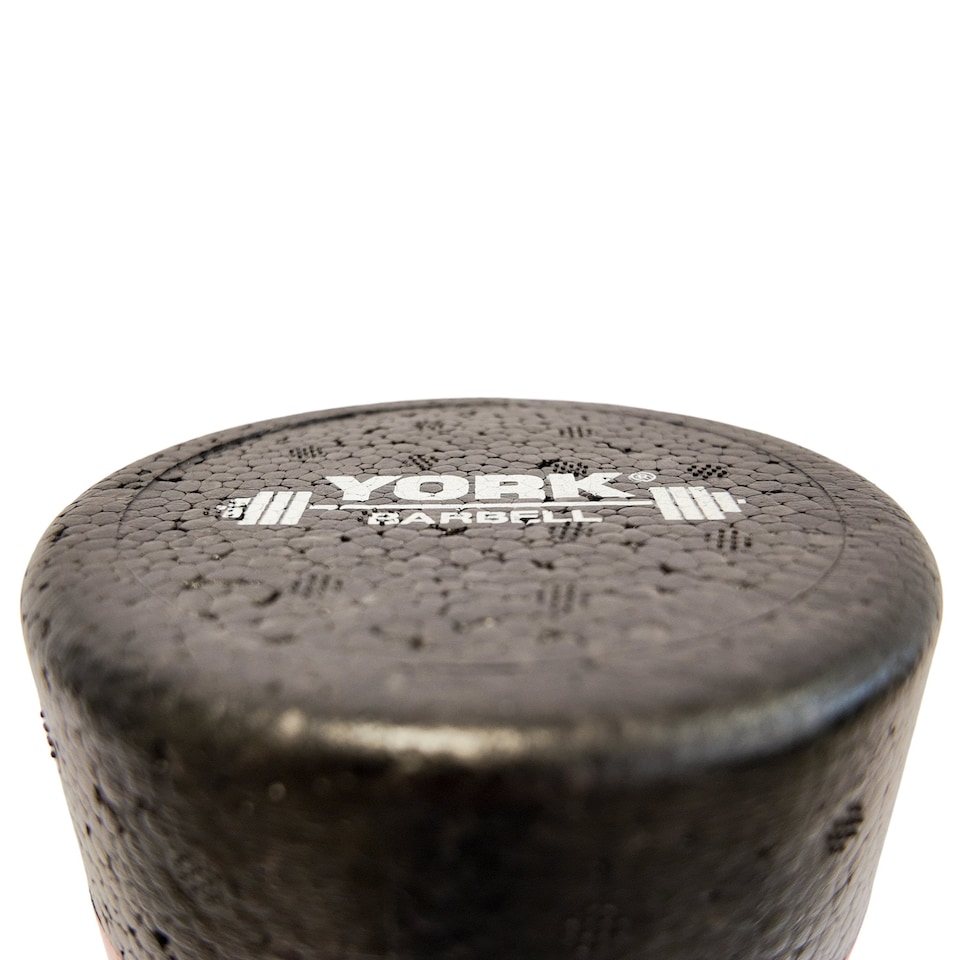 image 1 of York Barbell Massage Roller — High-Density Foam, 30 cm | Multi | 30 cm (11.8 inches) in length x 10 cm (3.9 inches) in diameter