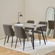 image 3 of Wicklow Rectangular Dining Table in Grey/Black