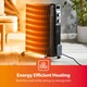 image 6 of GEEPAS Oil Filled Radiator Heater, 2500W, 11 Fins | Black
