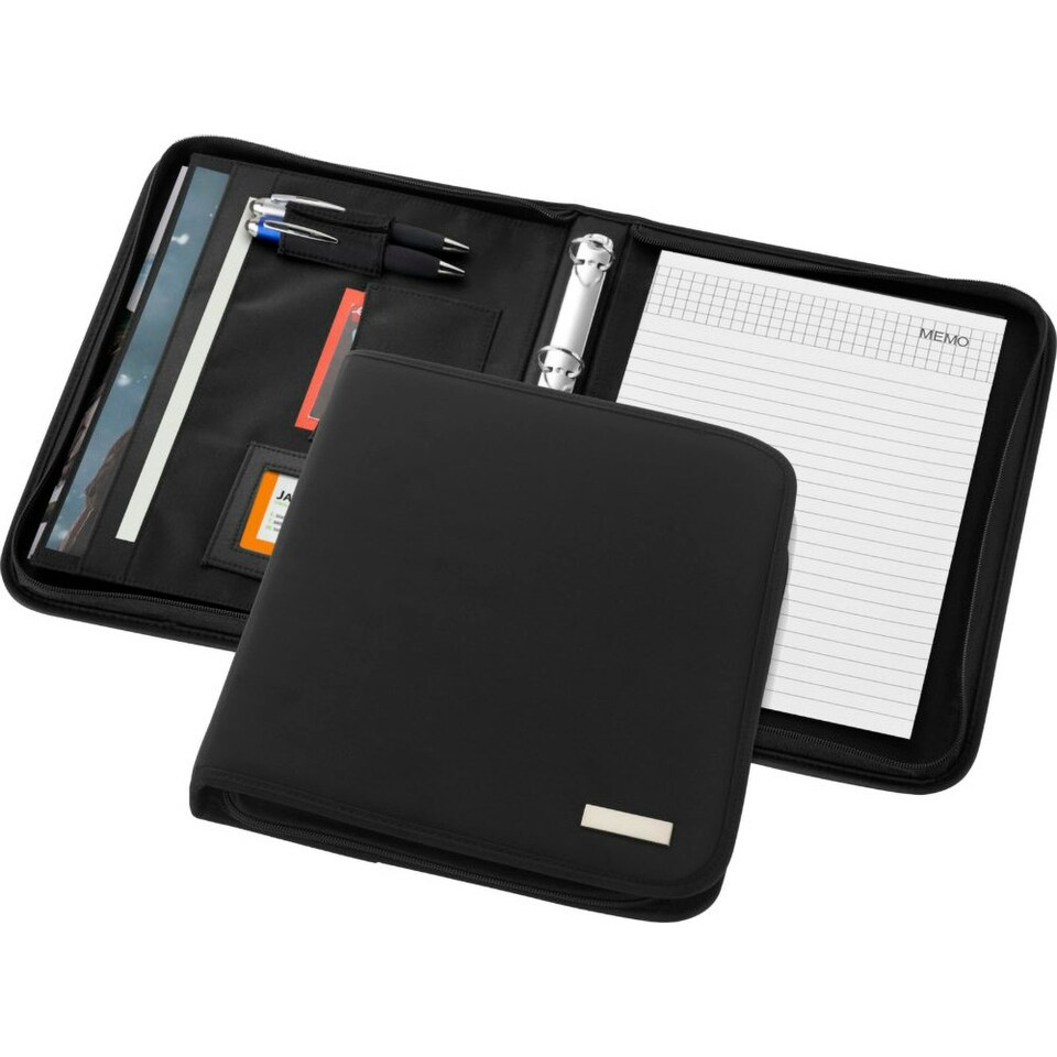 image 1 of Bullet Stanford A4 Zipper Portfolio Deluxe - Solid Black - 28 x 34 x 4 cm