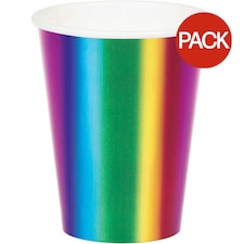 Creative Party Converting Bright And Bold Party Cup (Pack of 8) - Multicoloured - One Size
