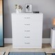 image 4 of Vida Designs Riano 5 Drawer Chest of Drawers Bedroom Storage, White