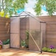 image 2 of Outsunny 6 x 2.5ft Polycarbonate Greenhouse Aluminium Green House