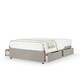 image 1 of Ortho Classic Orthopaedic Seal Grey Naples Velvet 4 Drawer Divan Set Small Double
