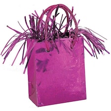 Unique Party Gift Bag Balloon Weight Centrepiece - Magenta - One Size