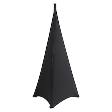 3-Side DJ Speaker Stand Cover with Loop - Black, Pack of 1