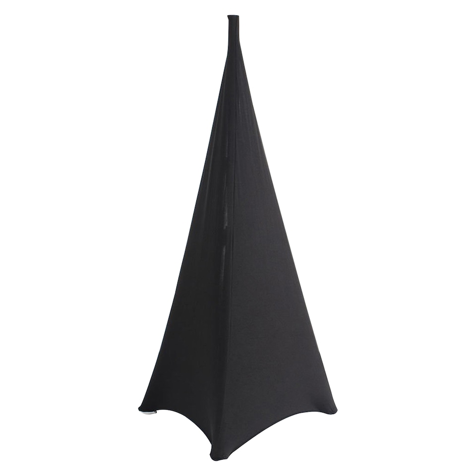 image 1 of 3-Side DJ Speaker Stand Cover with Loop - Black, Pack of 1