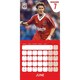 image 4 of Liverpool FC Legends 2025 Wall Calendar - Claret Red/White/Green - One Size