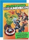 image 1 of Marvel Superheroes Design Grandson Birthday Card with Activity
