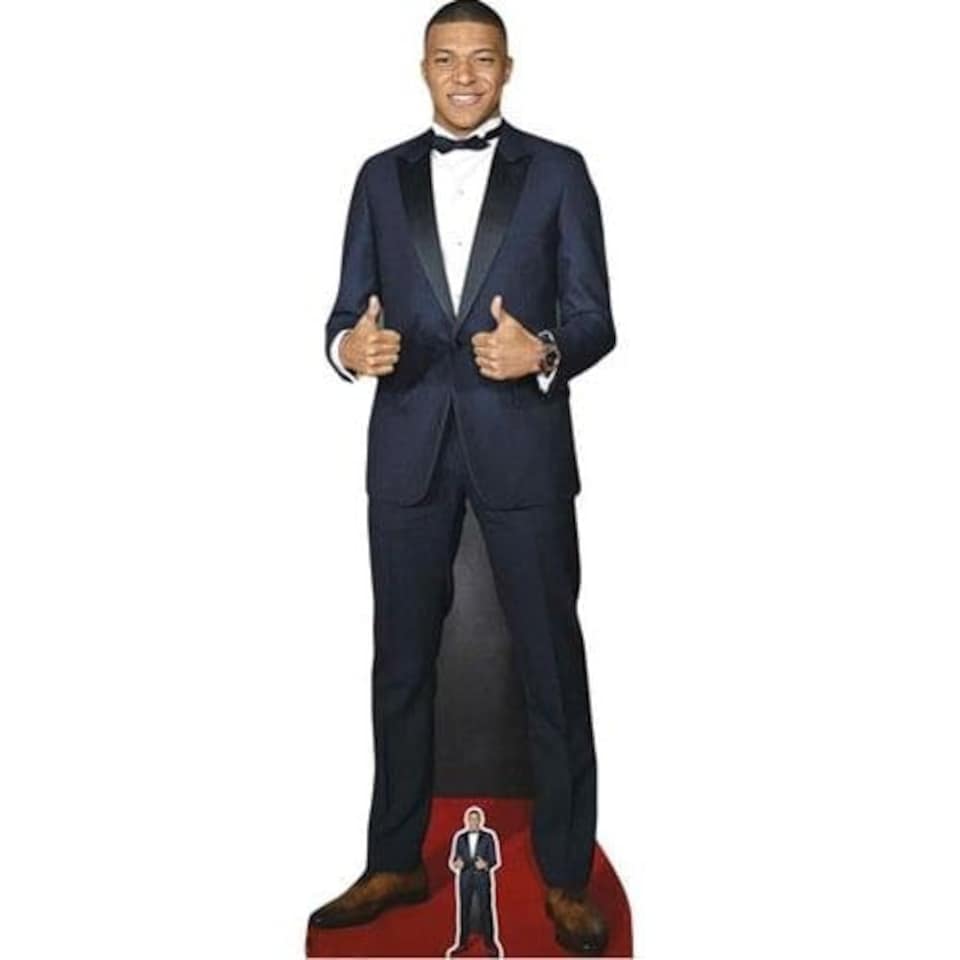 image 1 of Kylian Mbappe Thumbs Up Lifesize Cardboard Cutout 180cm