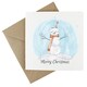 image 1 of Merry Snowman - Plantable Wildflower Seed Christmas Cards - 5 Pack