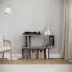 image 10 of 2-Tier Wooden Irregular Storage Unit - 80 cm Brown | Oak