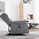 image 7 of Harrogate Single Motor Electric Rise Recliner Fabric Lift Riser Chair (Grey)