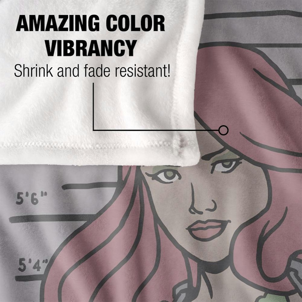 image 1 of Batman Line Up Poison Ivy Blanket - Multicoloured - One Size