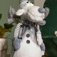 image 5 of 68cm Light up Battery Operated Grey Christmas Reindeer Decoration with Dangly Legs