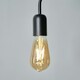 image 2 of ValueLights Industrial Matt Black Ceiling Light Fitting | Black