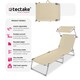 image 2 of Sun Lounger - foldable, adjustable sunshade and 4-step backrest Cream | Beige