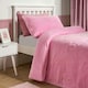 image 3 of OHS Bows Tufted Fleece Duvet Set Pink | Double