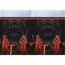 Star Wars: The Last Jedi Plastic Tablecloth - Black/Red/Grey - One Size