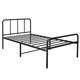 image 6 of Single Bed Frame Metal Rounded Headboard Easy Assembly Under Bed Base Storage Space
