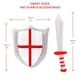 image 5 of Pack of 1 28 Piece England Set - Flags, Bunting, Headbands & Inflatables Red | One Size
