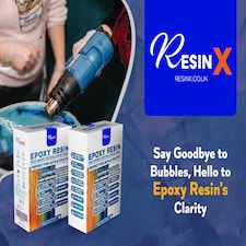 RESIN X - Crystal Clear Epoxy Resin Kit for Arts, Crafts & DIY - Bubble-Free, High-Gloss Finish - 1L