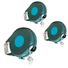Retractable 12m Nylon Coated Outdoor Wall Mounted Extendable Washing Line For Laundry