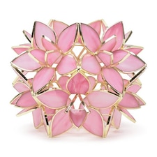 ValueLights Reine Pink Glass Flower Ceiling Lamp Shade & Bulb | Pink