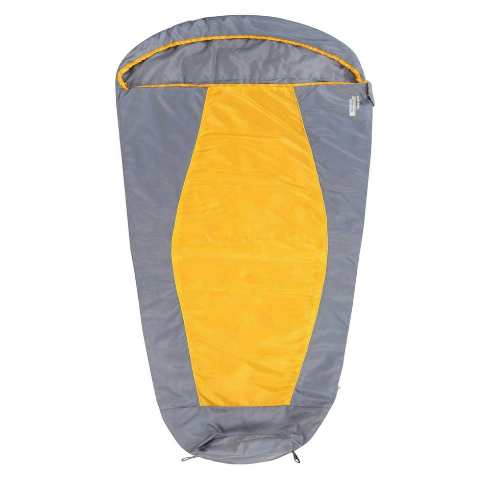 image 1 of Mountain Warehouse Traveller 50 Sleeping Bag Mummy Shaped Windproof Camp Bed Regular Length Multi