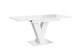 image 6 of Extendable Dining Table White High Gloss Kitchen Table 120-160cm V Leg Seats 6 8 MASY
