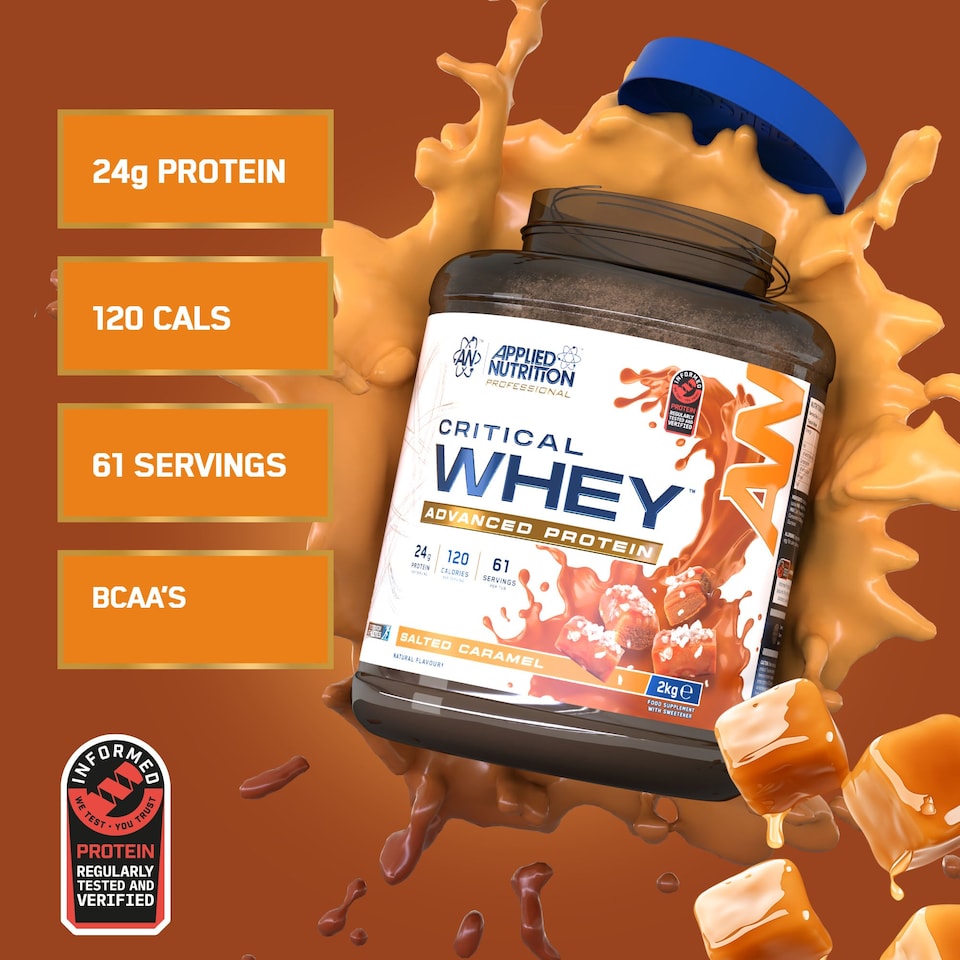 image 1 of Applied Nutrition Critical Whey Advanced Protein Powder - Salted Caramel - 61 Servings