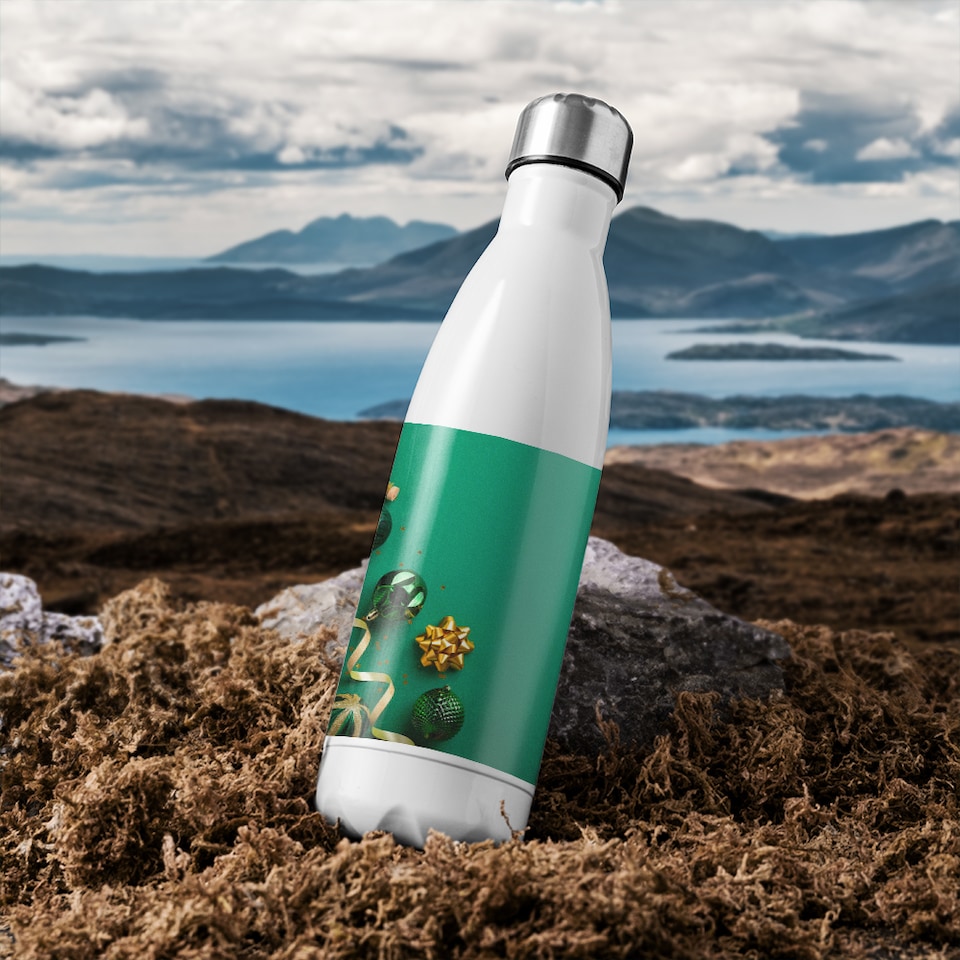 image 1 of Christmas Greetings Dining Stainless Steel Bottle | Multi | 500ml