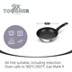 image 5 of Prestige 9 X Tougher Stainless Steel Frying Pan Triple Pack