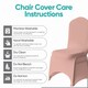 image 3 of Chair Cover Spandex Polyester Stretch Fabric Dining Slipcovers - 10pcs