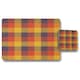 image 2 of Orange Check Pattern (Placemat & Coaster Set)